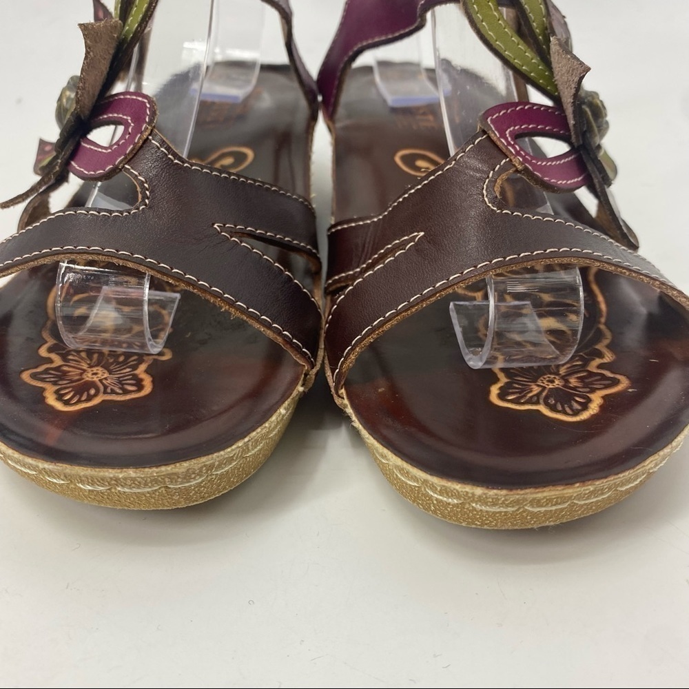 L’Artiste by Spring Step Pelagia floral sling back sandals. 37 EU - Picture 4 of 13